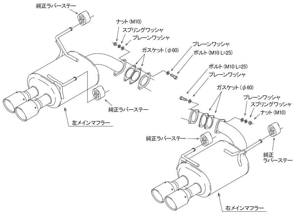 HKS Automotive Sports Muffler Liga Max Premium Subaru WRX S4 Vehicle Inspection Compatible Intake and Exhaust System Parts 5BA-VBH 2021/11~ (Main