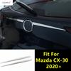 Bil Bakre Bagagelucka Baklucka Dörr Lock List Dekoration Skydd Trim För Mazda CX-30 - 2025 Rostfritt Stål Tillbehör Exteriör