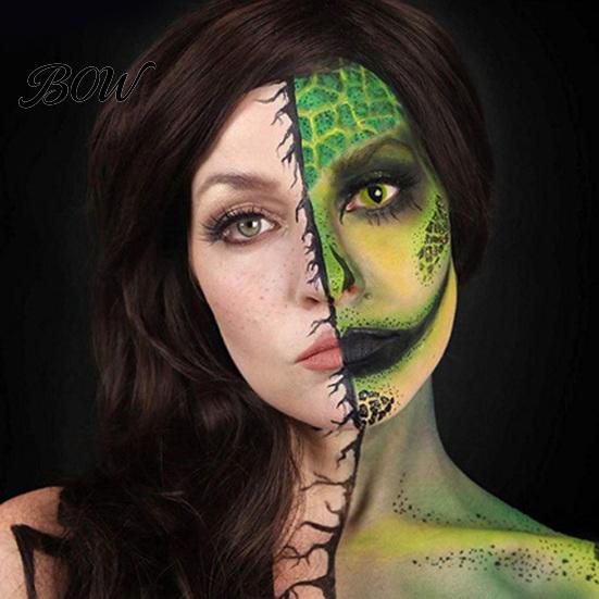 Highly Pigmented Face Paint Body Palette, 8 Grids Pigment for Art Painting, Water Makeup Soluble Halloween Costume Party Festival Stage Cosplay