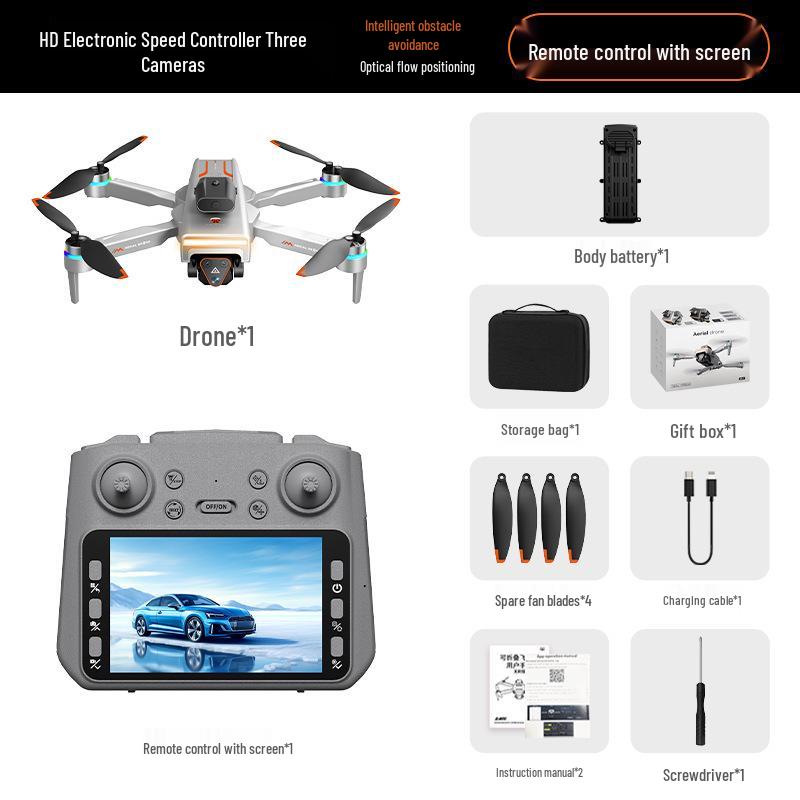 M4 Entry-Level Drone with Dual Cameras, Altitude Hold, One-Key Return, Portable, Foldable Design for Aerial Photography.