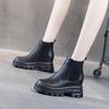 Women's Boots Autumn 2025 New Martin Boots Women's British Style Winter Women's Shoes Velvet Cotton Boots Thin Round Head Cigarette Boots
