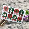 Series DIY Label Decoration Multifunction Badge Seal 80pcs/10sheets Paper Sticker Christmas Sticker
