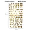 Gold & Silver Hot Stamping Letter & Number Stickers for DIY Photo Albums, Journals, and Diaries - 6 Styles Available