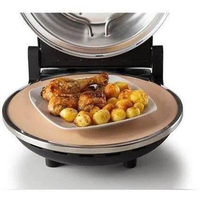 Electric Pizza Oven ARIETE - 917 - Black - Refractory Stone - 1200W - Diameter 33cm - Max Temperature 400°C