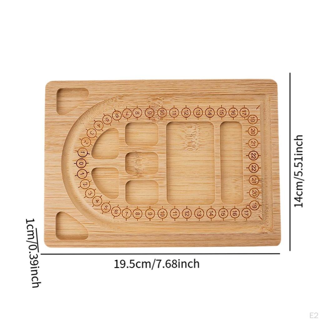 Bamboo Bead Board Jewelry Making Supplies Holder Reusable DIY Hobbies Portable Art Crafts
