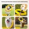 Dog Toys, Outdoor Training, Human and Pet Interaction, Pull Ring, Energy-consuming EVA Soft Glue, Bite-resistant Pet Frisbee