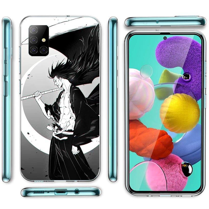 Zaraki Kenpachi Bleach Phone Case For Samsung Galaxy A12 A52S A42 A32 A22 A51 A50 Note 20 Ultra 10 S10 Plus A71 A70 A31 A30 A10S