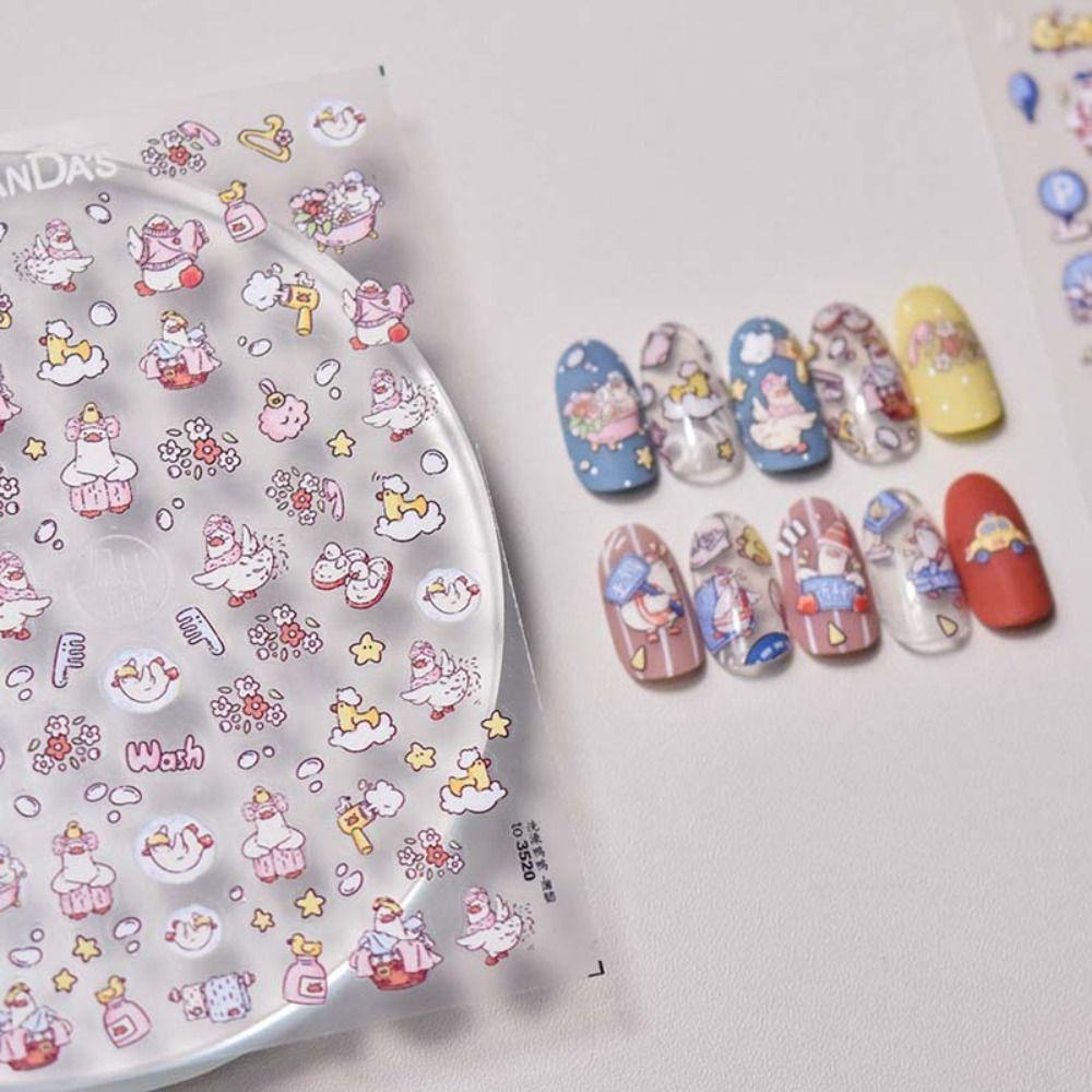 

Украшения для ногтей Мультяшные наклейки для ногтей Нажмите на ногти Мультяшные украшения для дизайна ногтей Маникюрный салон