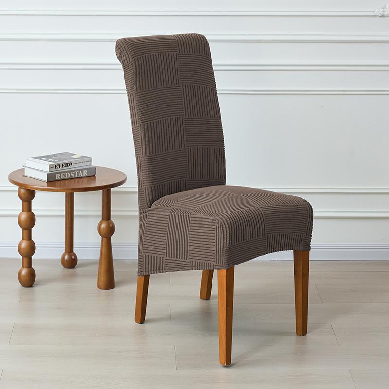 

1/6pcs Nordic Style Chair Cover Elastic Durable Chair Protector Case XL Size Removable Seat Slipcovers Decor for Wedding Home 1PC
