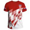 Croatian Flag Printed T-shirt Men's Crewneck Comfortable Summer Oversized 6XL Graphic Tees Men T Shirts High Quality Clothes