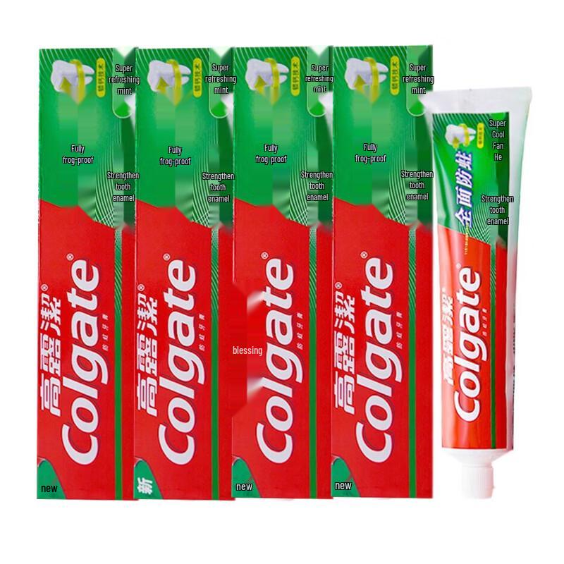 Colgate Total Cavity Protection Cool Mint Toothpaste (140g, 4-Pack)