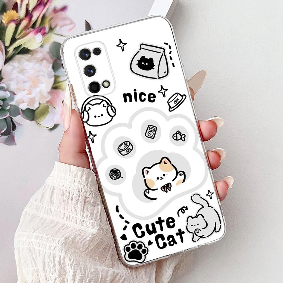 Etui do Realme 7 Pro RMX2170 Luksusowe Modne Malowane Pokrowiec Miękki Silikonowy Pokrowiec na Telefon Do Realme 7 5G RMX2111 Realme7 Pro 4G Obudowa