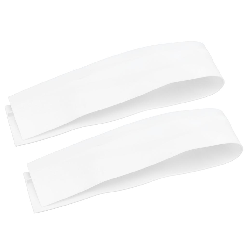 2Pcs Silicone Cooktop Gap Cover Kitchen OilProofing Sealing Strip for Home Kitchen(White 21in )