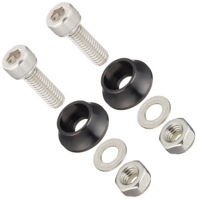 C.F.POSH License Plate Cap Bolts & Nuts Black 200385