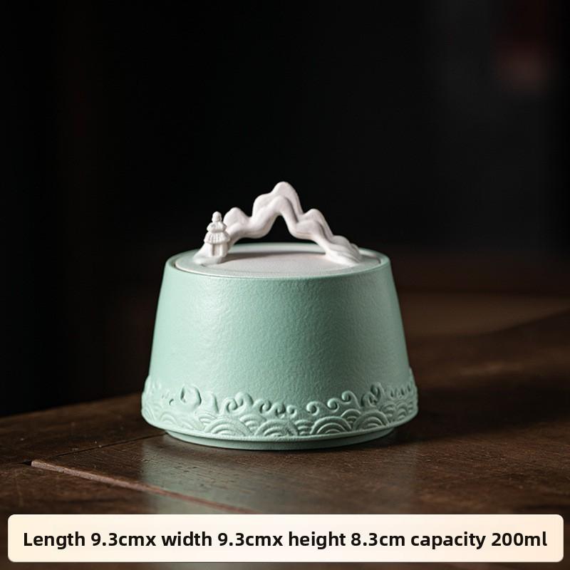 Ceramic Incense Burner Mountain Shape Home Decor Incense Holder for Stick Cone Coil Sandalwood Agarwood Meditation Room