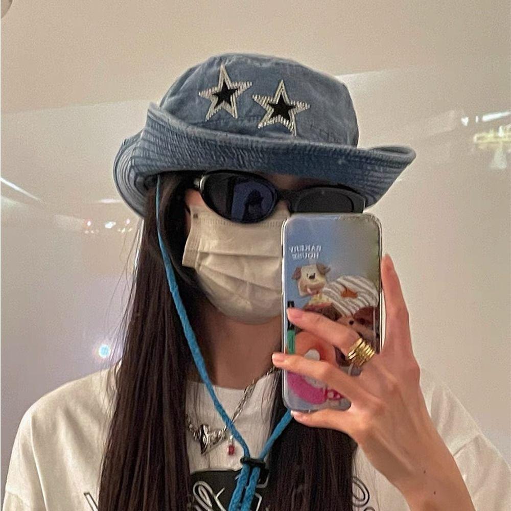 Fashion Cute Grunge Cowboy Hat Lightweight Comfortable Treny Cap Soft Breathable Grunge Cowgirl Hat For Women