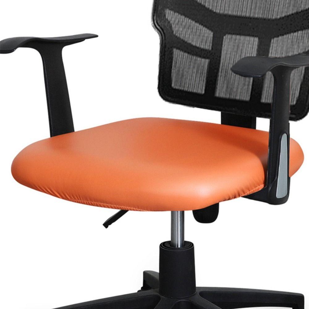 Stretchable Seat Cushion Cover PU Leather Computer Chair Case Cushion Protector  Protect Chair