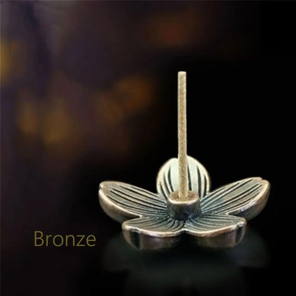 Brass Incense Burner Holder For Incense Stick Coil Bottle Gourd Shaped Copper Incense Holder Copper Censer