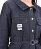 KATHARSIS Daily Denim Mini Dress Long Sleeve Dark Blue S M