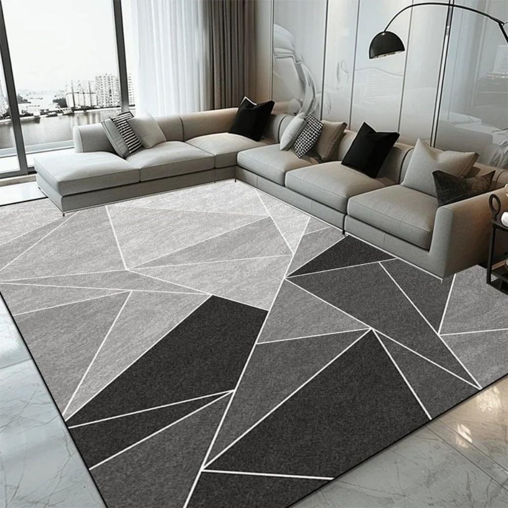 Modern Minimalist Geometric Bedroom Living Room  Rug Waterproof Slip Resistant Stain Resistant Comfortable Home Decor