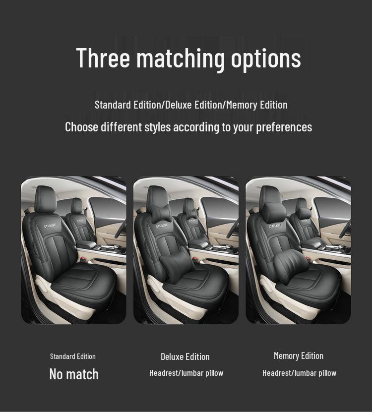 Universal Full Leather Car Seat Cushion for Wuling Xingguang: All-Season Comfort