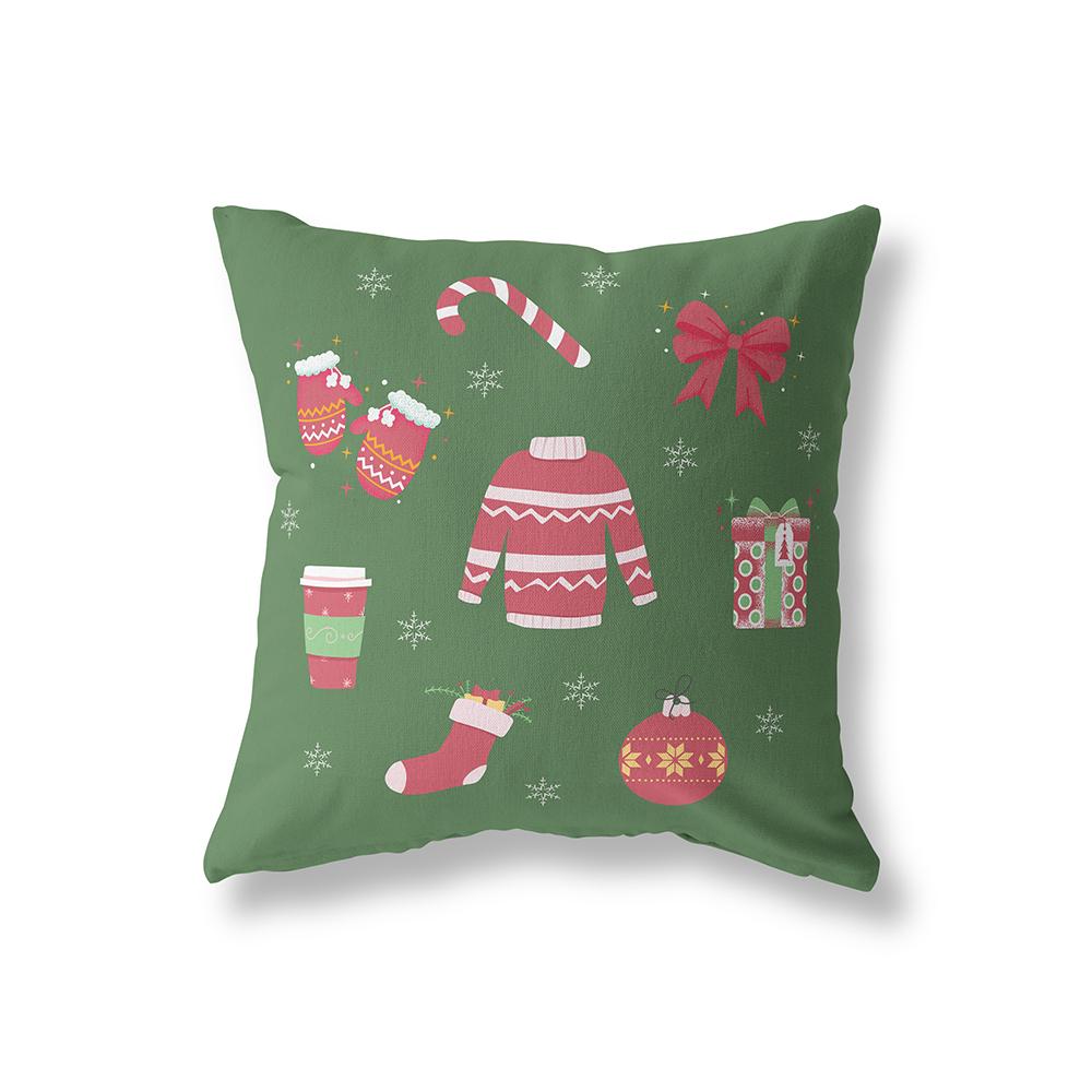 Santa Claus Printed Pillowcase Bedroom Living Room Sofa Car Decoration Pillowcase Home Decor Christmas Cushion Cover