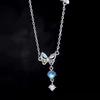 Elegant 2024 Butterfly Choker: 925 Sterling Silver Necklace, Light Luxury High-End Clavicle Chain for Women
