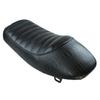 Motorcycle Black Retro Leather Crocodile Pattern Hump Cafe Racer Seat For Honda Cg Series