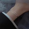 Korean Minimalist Three-Layer Snake Bone Chain Bracelet for Women - Chic Niche Design, High-End Fashion Jewelry