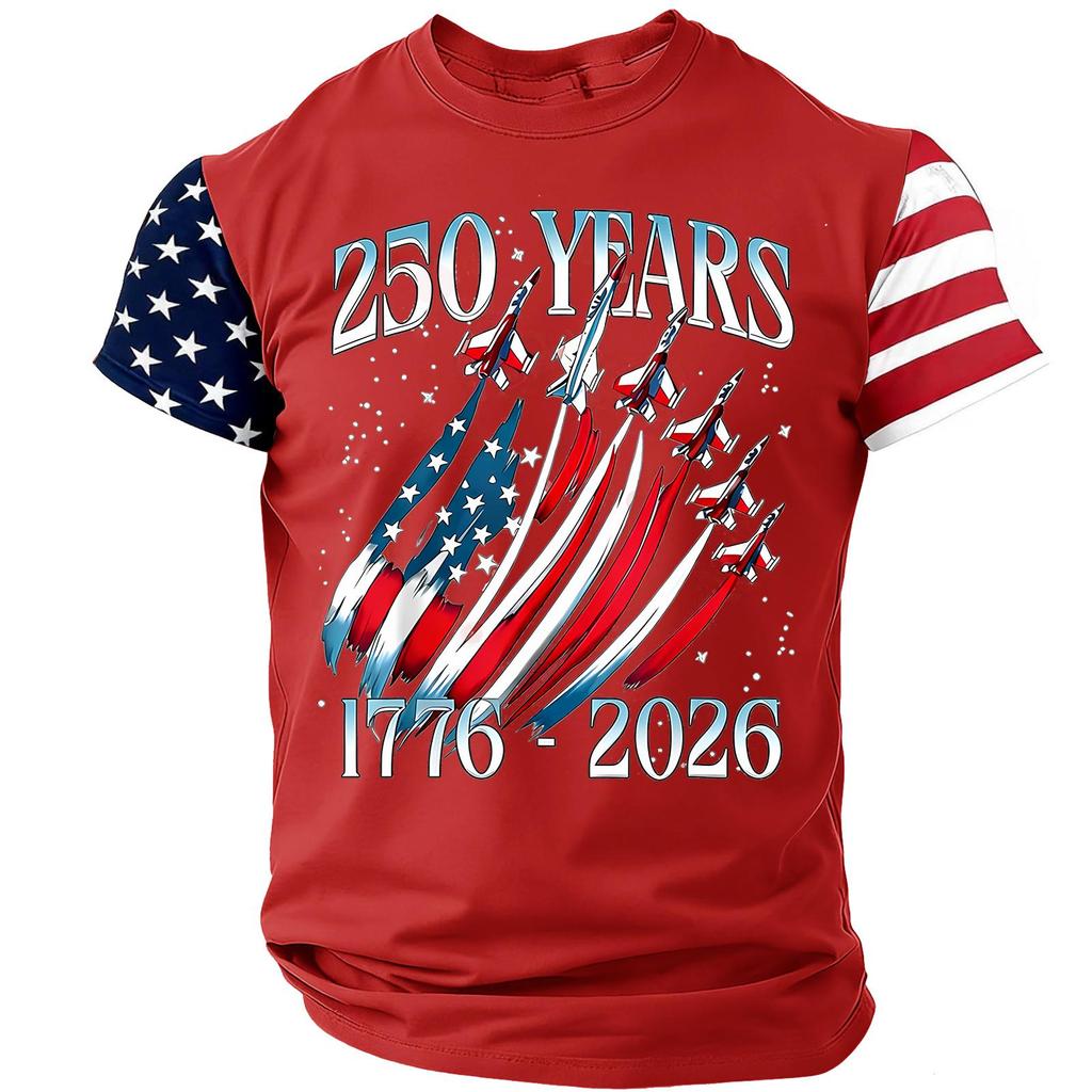 Men's Casual Round Neck Lightweight Breathable Short-Sleeve Top
