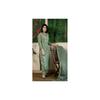 GoSriKi Women' Rayon Blend Straight Printed Kurta with Pant & Dupatta (SANGHVI GREENGS_S_Green_Small)