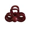 Hair Claw Three-Dimensional Hollow Bow Design Back Head Hair Clip Glossy Texture Stable Grip Hair Accessory