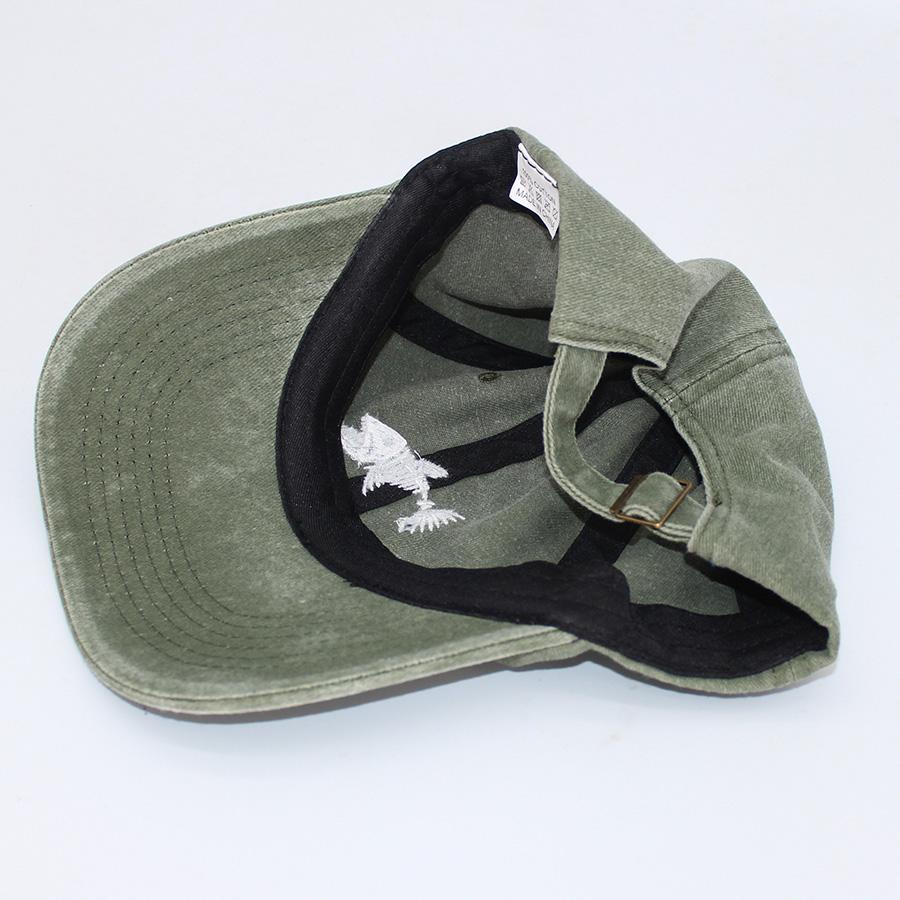 Embroidered Skullfish Fish Bone Vintage Soft Baseball Caps Men Women Water Washed Hat Sports Fishing Summer Autumn Peaked Cap