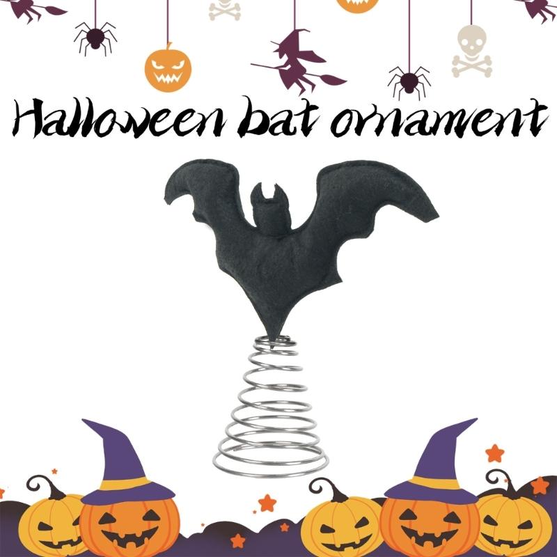 Bat Ornaments Halloween Party Supplies Halloween Bat Tree Toppers Easy Setup For Home Store Displays Decorations