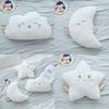 Star Moon Cloud Plush Toy With Wings Pp Cotton Filling For Cozy Sofa Cushion