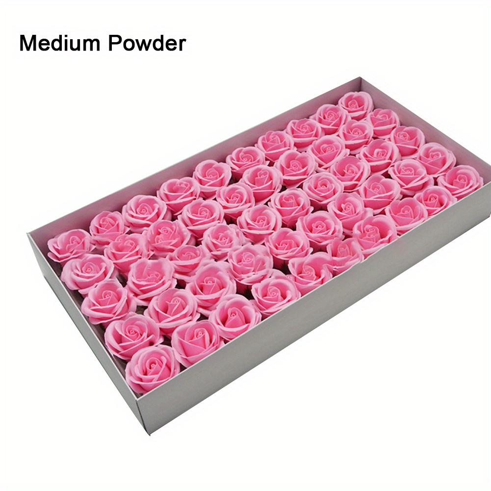 50pcs Handmade Soap Roses, 4 Layer Roses, DIY Flower Head, Wedding Rose Flowers Decor, Valentine's Day Romantic Bouquet