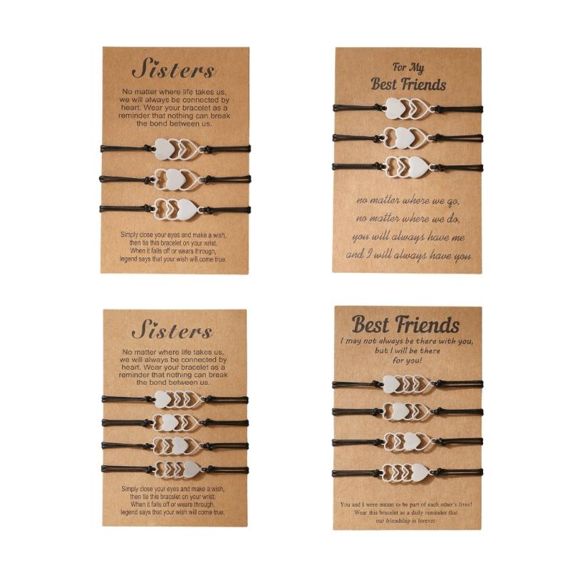 1 Set Handgefertigte Geflochtene Armbänder Seilarmbänder Baumwollfaden Verstellbarer Handgelenkschmuck Geeignet für Verschiedene Anlässe