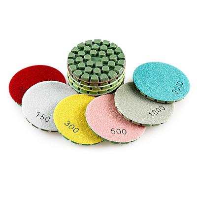 Concrete Polishing Discs 4 Inch 6PCS Diamond Pads for Floor Maintenance