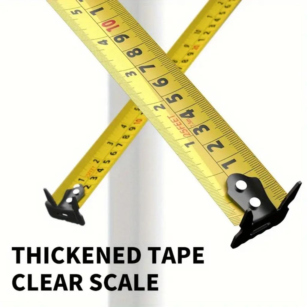 1pc ABS Thickened Metal Housing, Woodworking Tools, Hand Measuring Tools Easy To Read Retractable High Precision Tape Measure