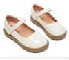 Sofort lieferbar Kinder Prinzessin Lederschuhe - Frühling/Herbst 2025, Schwarze Grundschul Auftrittsschuhe, Weiches Leder und Sohle.