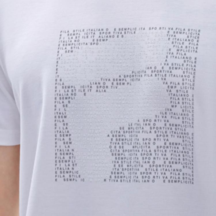 New FILA T Shirts Men's White F11M227113FWT
