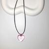 Heart Necklace Female Temperament Niche Net Red Collarbone Chain Korean Version