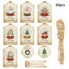 Themed Christmas Paper Gift Tags With Vintage Snowman For Festive Event Decor