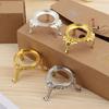 Fashion European Style Crystal Ball Holder Handicraft Metal Display Stand Glass Sphere Base Egg Support Home Office Decor