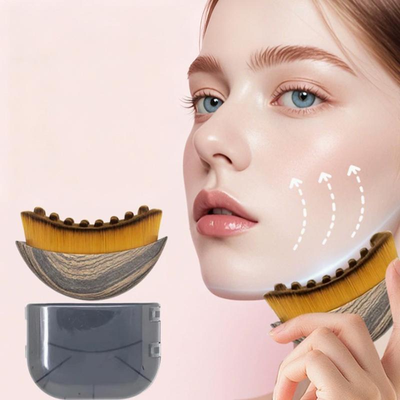 Lymphatische Kontur Gesichtsbürste Trockenbürsten Gesichtsbürste S Größe Gesichtsmassagegerät zum Formen der Haut Massagegerät