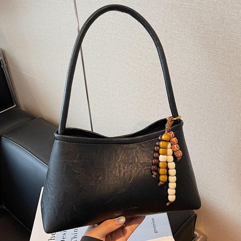 Hochwertige Einzelschulter-Achseltasche Damen-Tasche Herbst Neu Retro Einfache Umhängetasche Lässige Kleine Quadratische Tasche