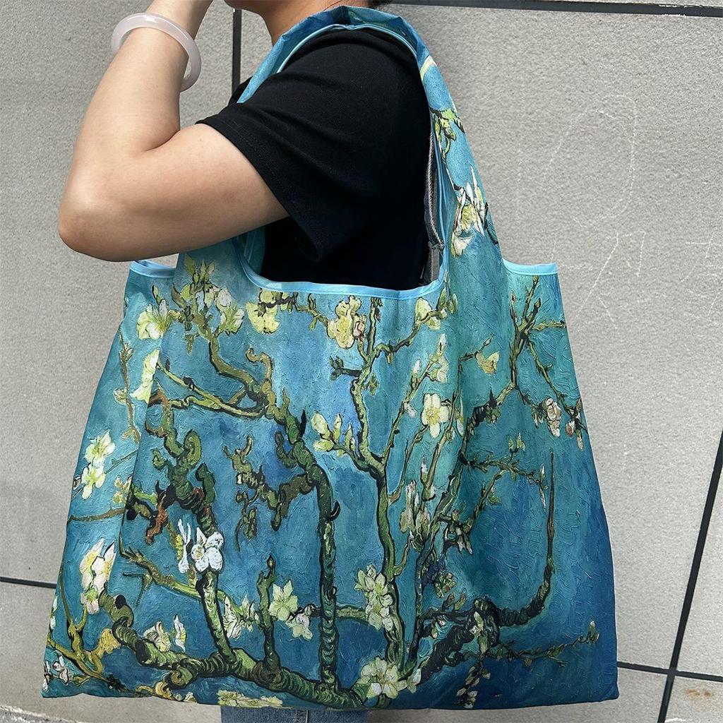 Borsa Tote da Viaggio Pieghevole Ecologica con Cartoni Animati - Borsa da Shopping a Spalla Singola di Grande Capacità per Donne