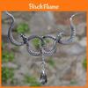 Snake Necklace Silver Gothic Water Crystal Pendant For Men Women