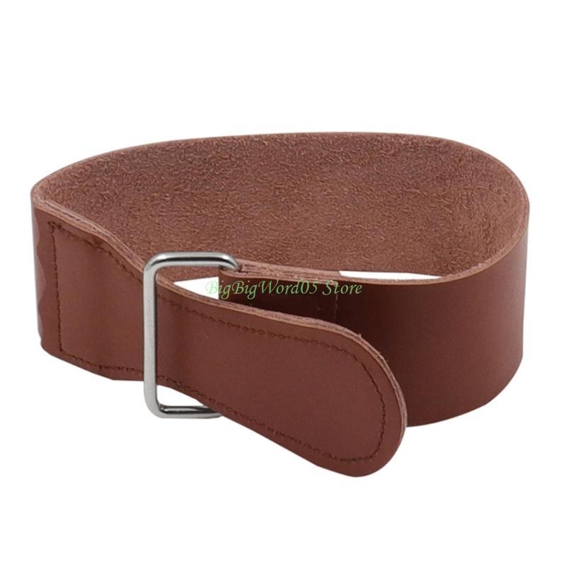 24TE Straight Razor Strop Sharpening Strap 18" Barber Strop Straight Razor Knife Belt