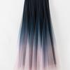 Women High Waist A-Line Mid-Length Gradient Mesh Tulle Skirt Fashion Spring Summer Half Skirt